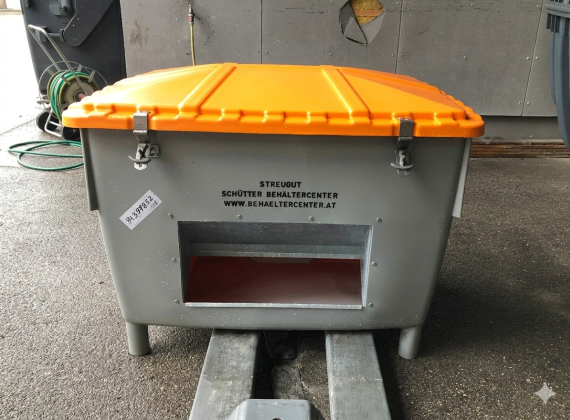 Sonderpostenverkauf - Streugutbehälter 650 L mit Entnahmerutsche